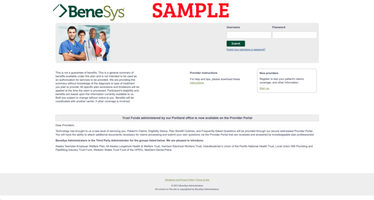 BeneSys Memberbenefitsonline Providers Login